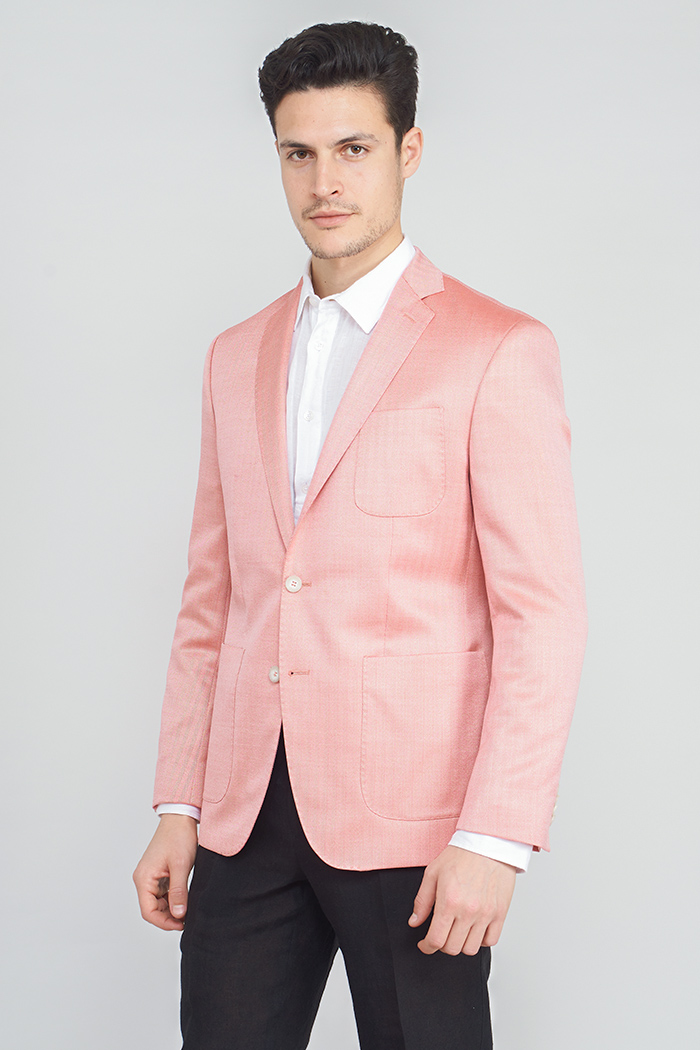 Varteks Limited Edition – Muški roza sako od vune i svile