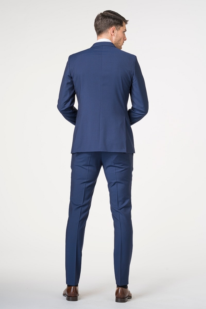 Muško odijelo otvoreno plave boje 100's - Slim fit