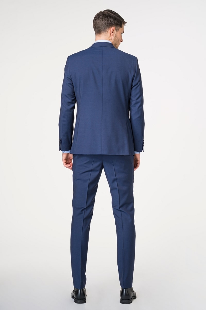 Moderno muško odijelo otvoreno plave boje 100's - Regular fit