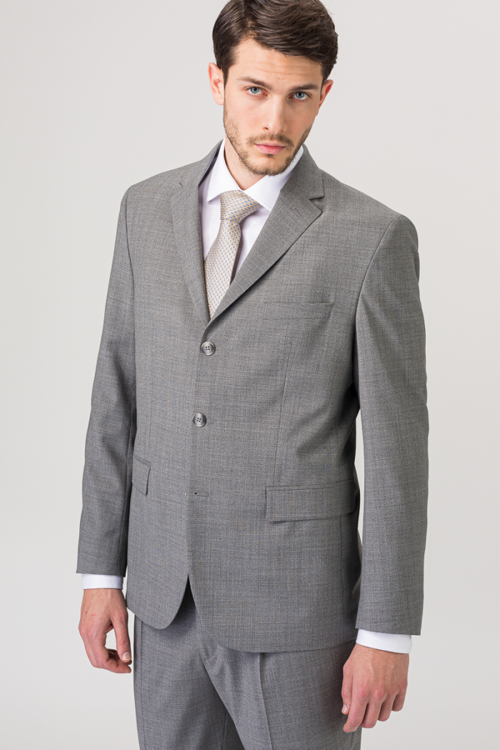 Elegantan sivi sako od runske vune- Regular fit