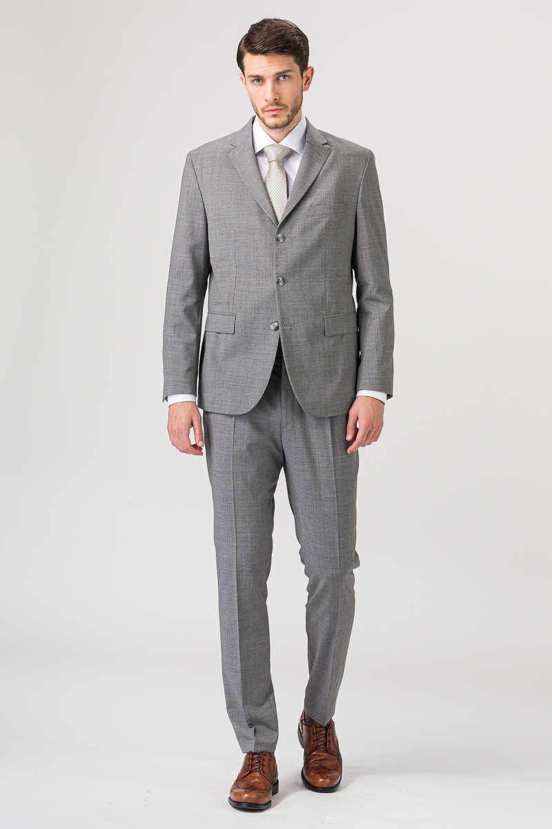 Elegant classic light grey suit jacket – Regular fit – Varteks d.d.