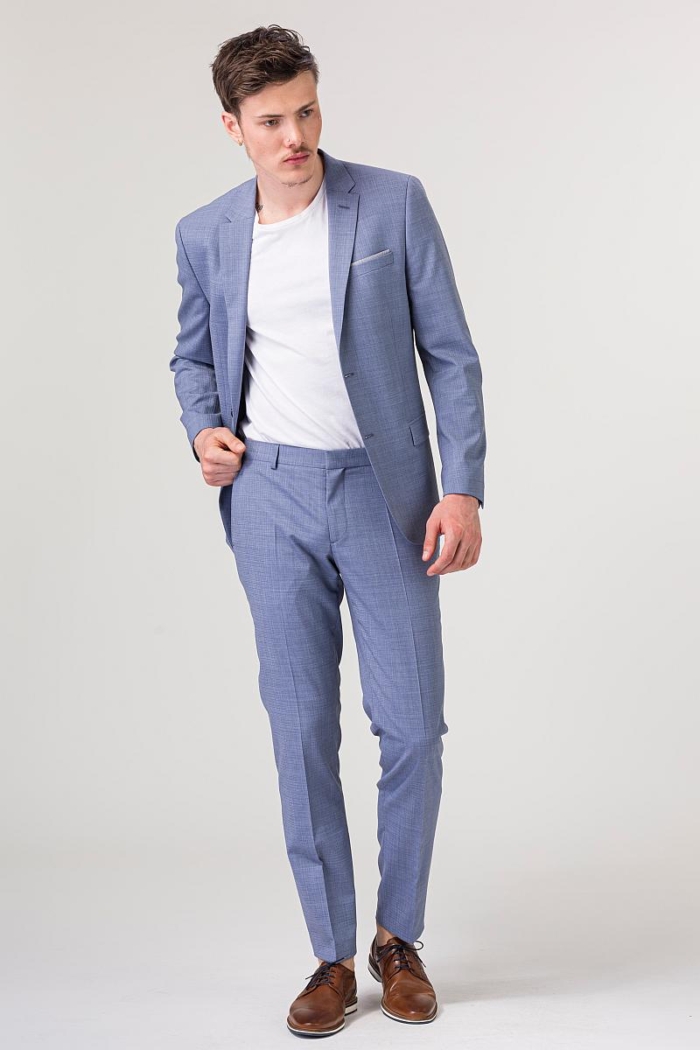 VARTEKS YOUNG - Muško svijetlo plavo odijelo - Slim fit