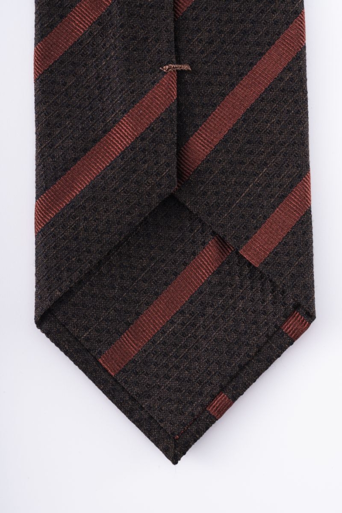 Varteks Brown men’s tie with stripes
