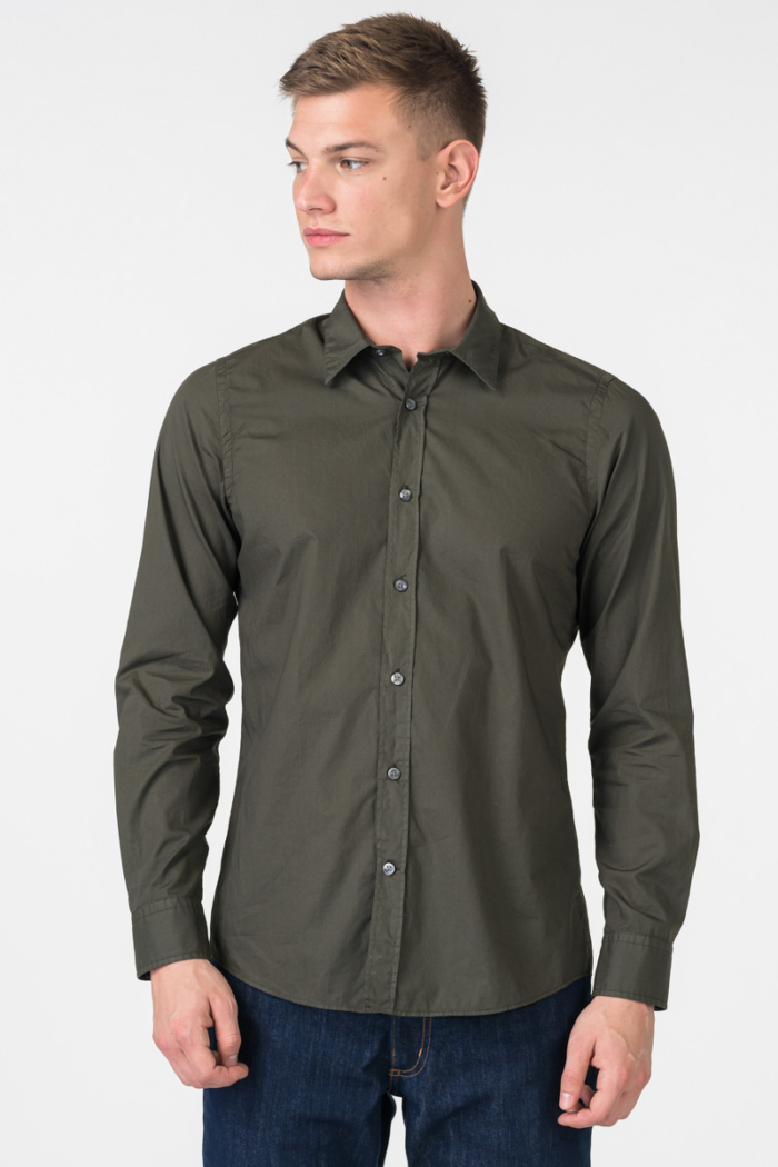 Varteks Men's dark green shirt - Regular fit