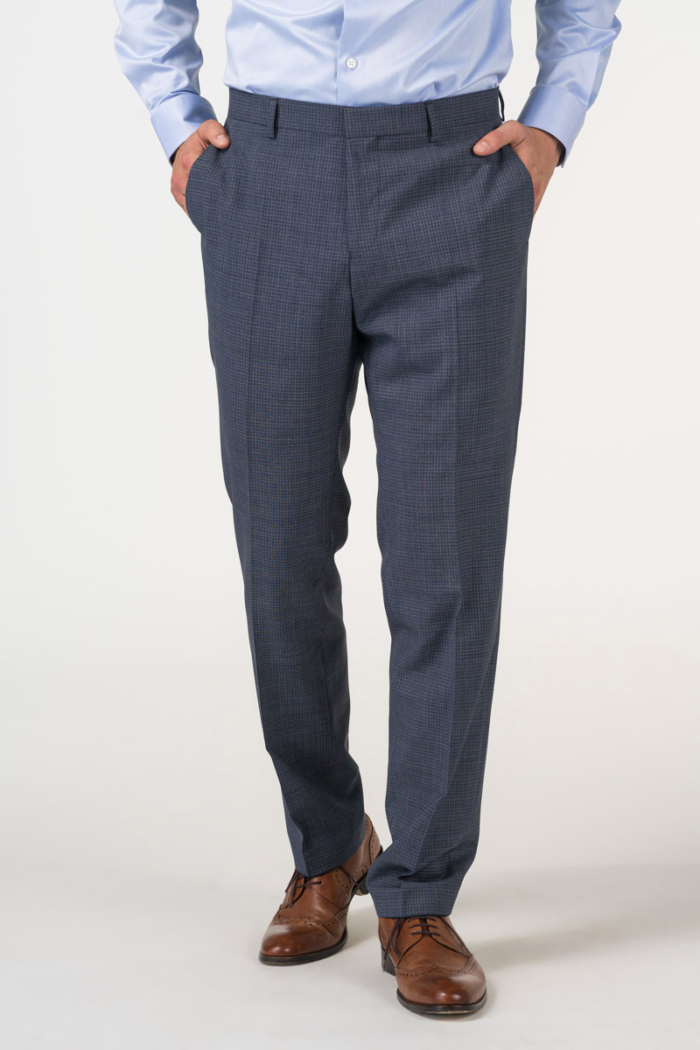 Varteks Decent plaid men's suit trousers - Regular fit