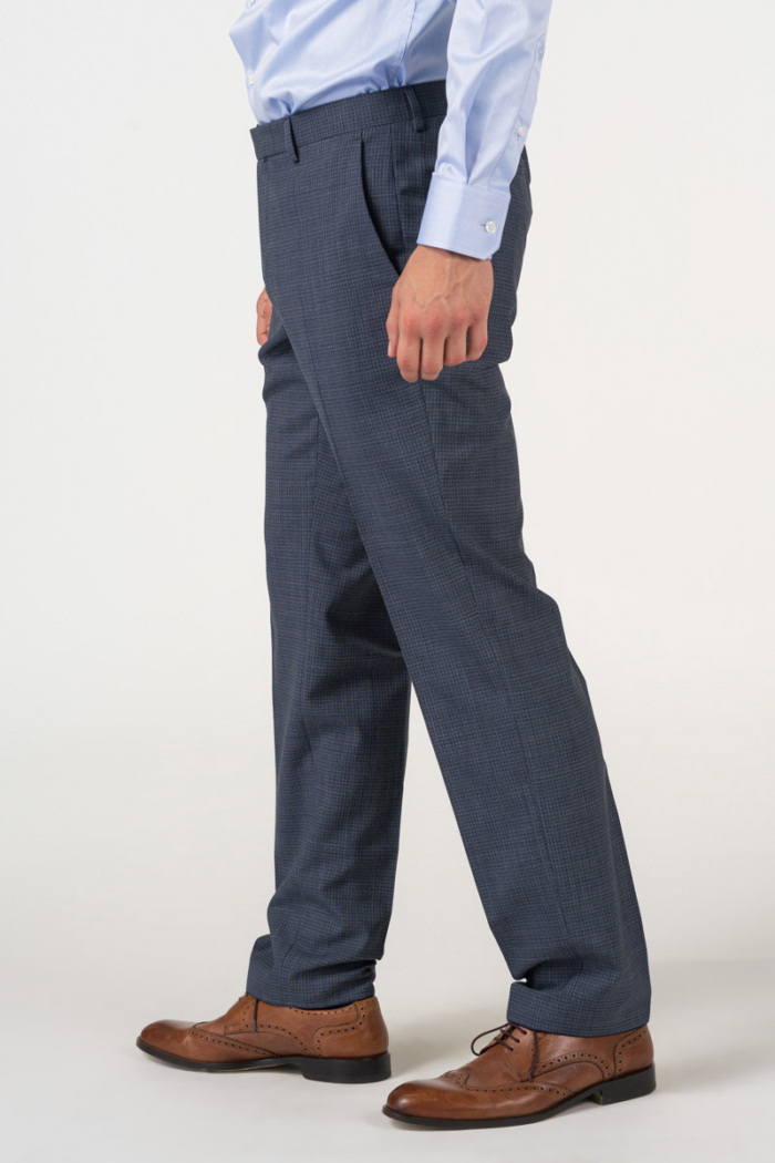 Varteks Decent plaid men's suit trousers - Regular fit