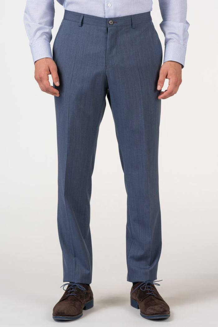 Varteks Muške hlače od odijela denim plave boje - Regular fit