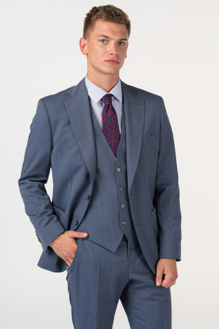 Varteks Men's blue denim suit waistcoat