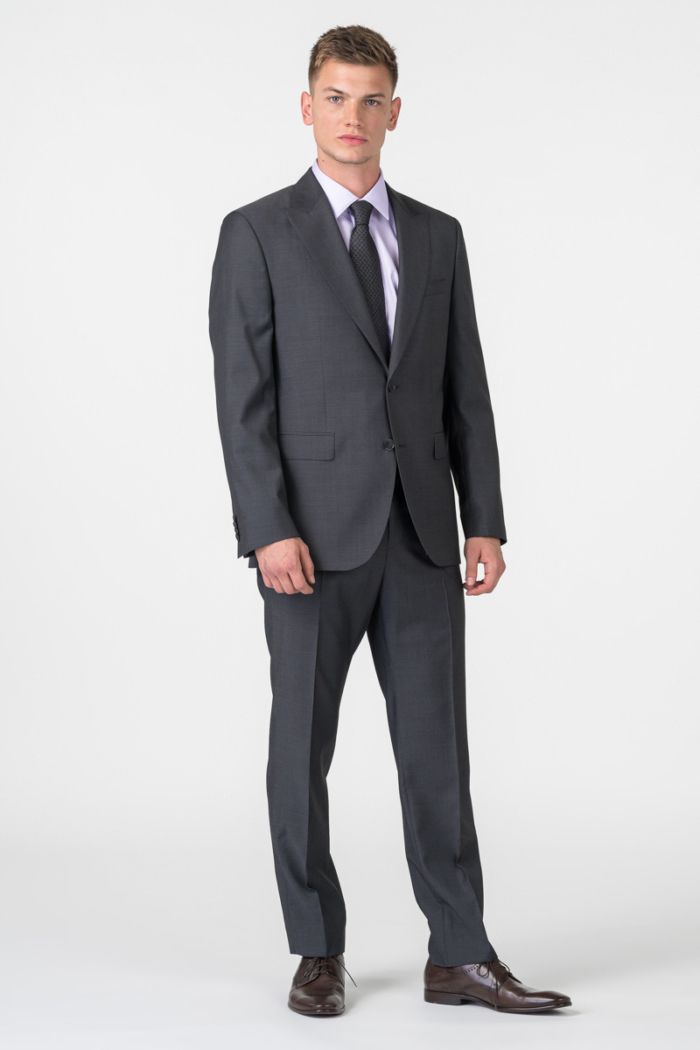 Varteks Grey men's suit pants - Regular fit