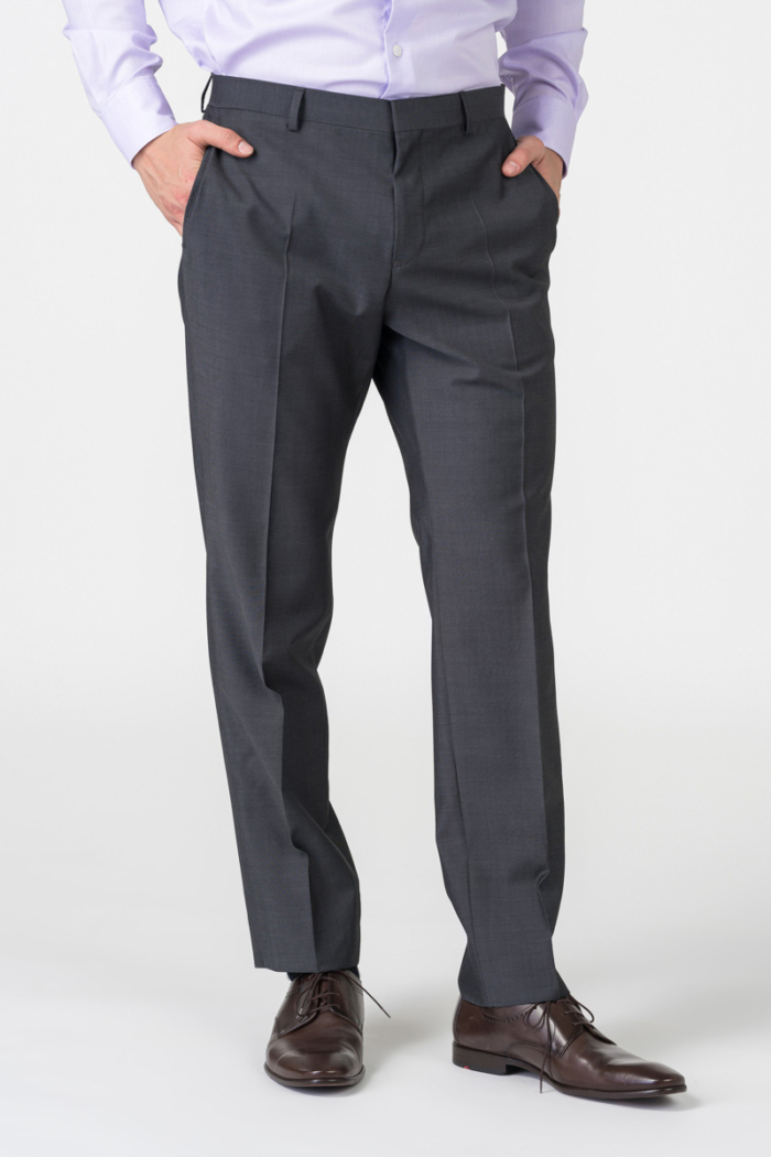 Varteks Antracit sive muške hlače od odijela - Regular fit