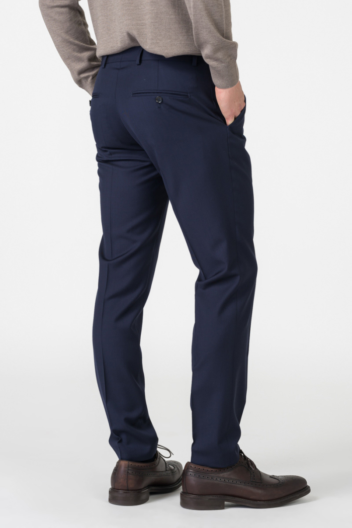 Varteks Men's dark blue suit trousers - Slim fit