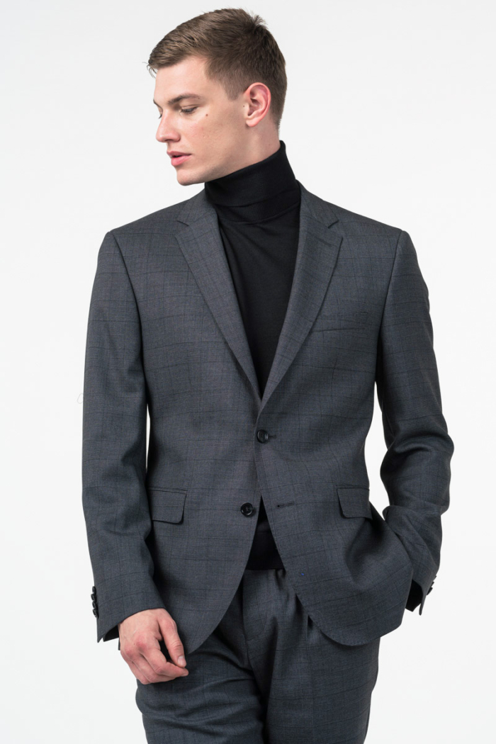 Varteks Limited Edition - Muško sivo karirano odijelo - Regular fit