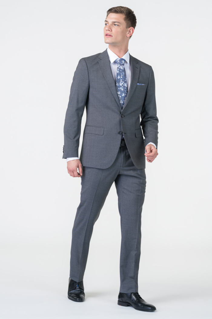 Varteks Men's grey suit pants - Regular fit