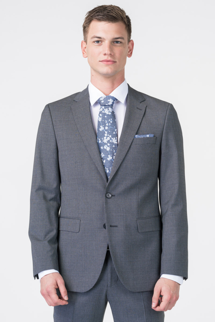 Varteks Grey men's blazer - Regular fit