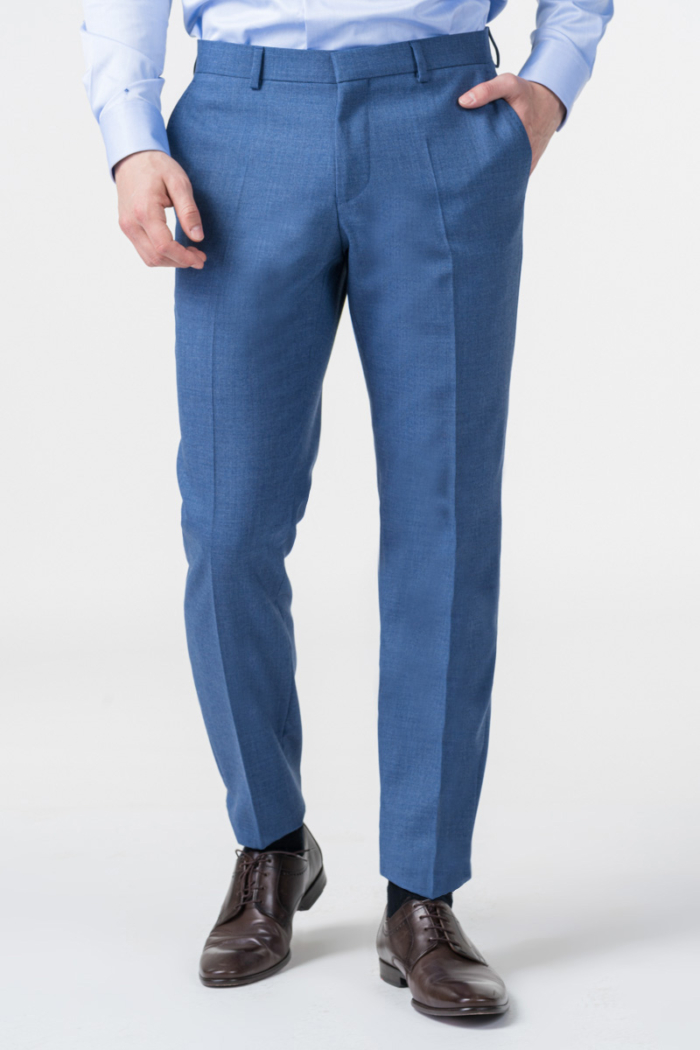 Varteks Limited Edition - Muške plave hlače od odijela - Regular fit