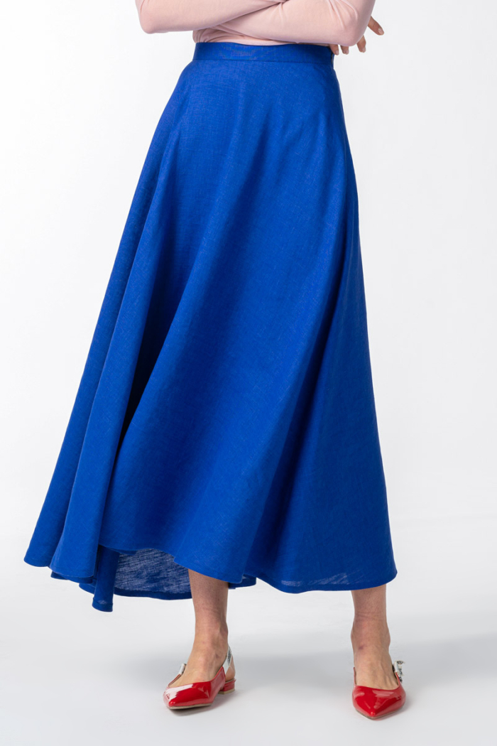 Varteks Ženska indigo plava duga suknja