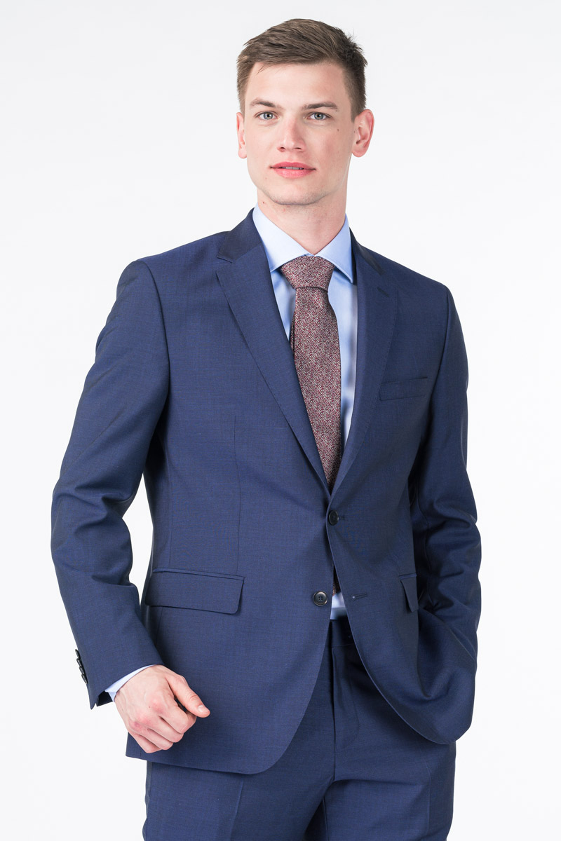 Limited Edition - Dark blue men's suit blazer - Regular fit - Shop Varteks  .