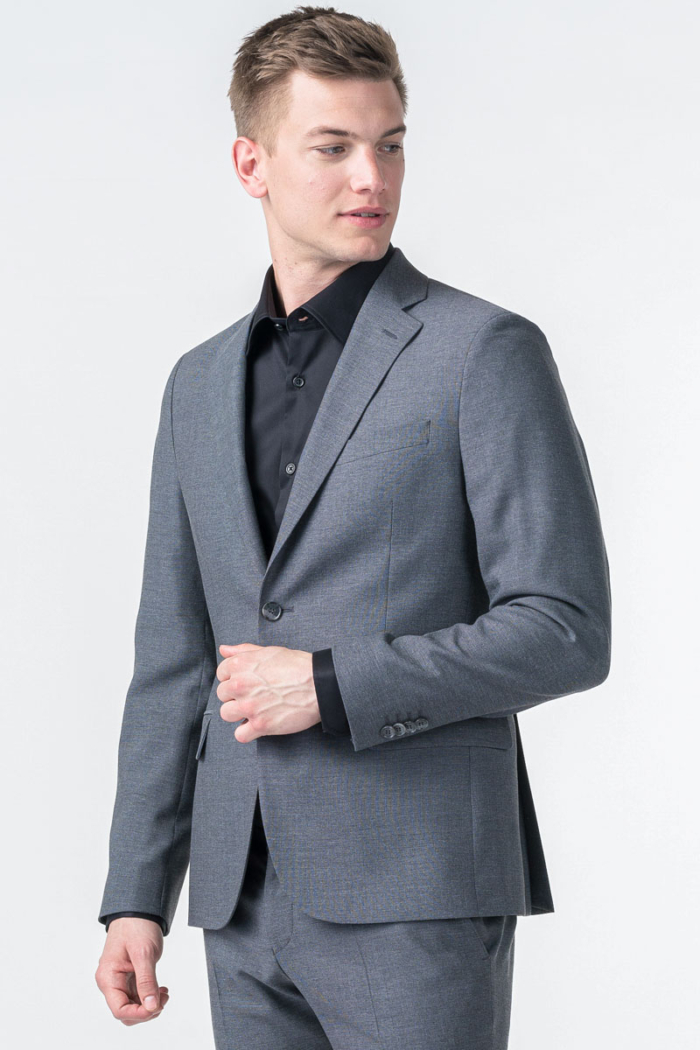 Sivi muški sako od odijela - Slim fit