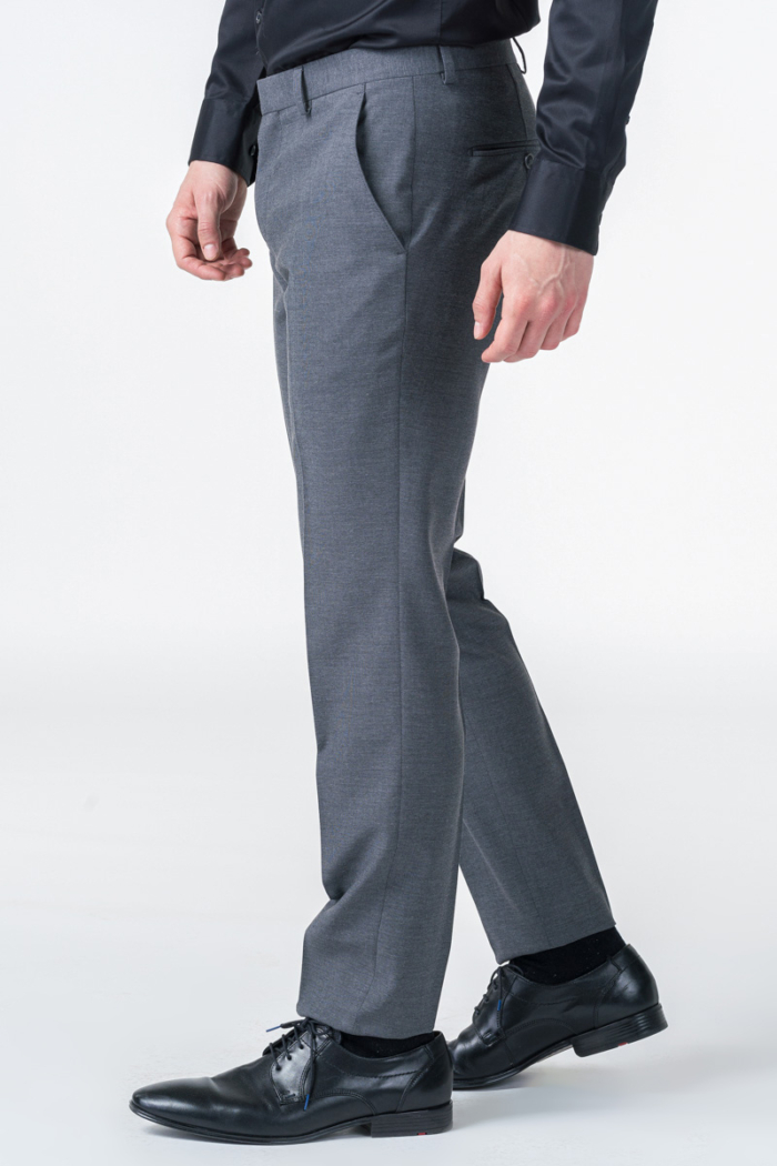 Sive muške hlače od odijela - Slim fit