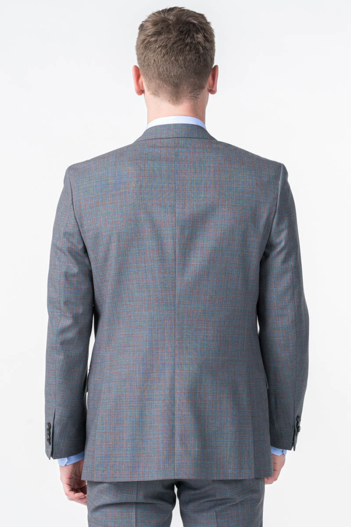 Limited Edition - Sivi karirani sako od odijela - Slim fit