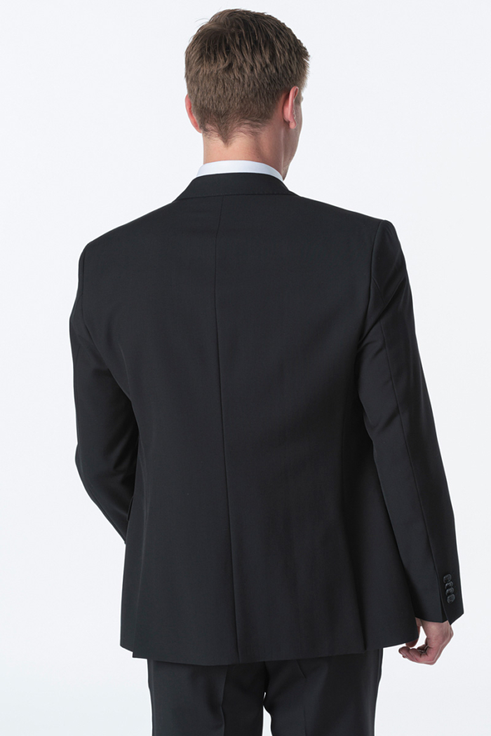 Klasični crni sako od runske vune - Regular fit