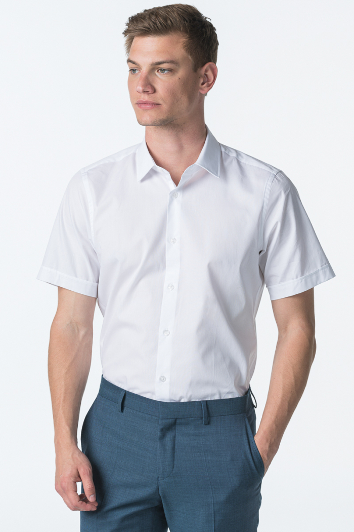 Men's short-sleeved shirt in two colors - Slim fit