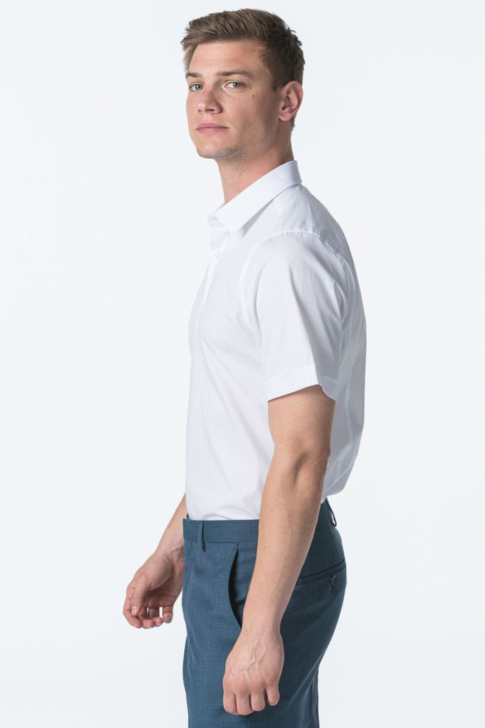 Men's short-sleeved shirt in two colors - Slim fit