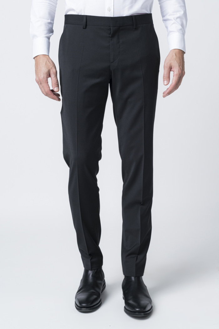 Varteks YOUNG - Men's black trousers - Slim fit