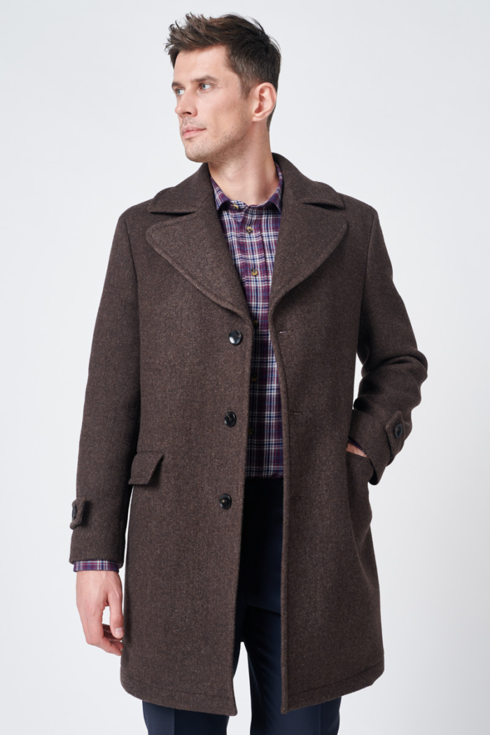 Varteks Men's brown short coat
