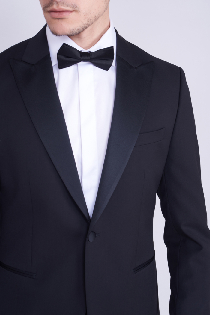 Varteks Crni sako od smoking odijela - Regular fit