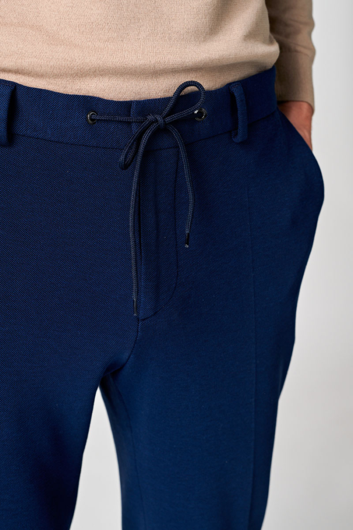 Varteks Tamno plave hlače sa sitnom strukturom - Slim fit