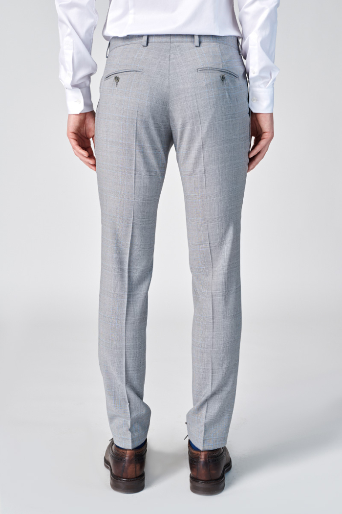 Varteks Sive hlače s uzorkom od odijela 100's - Regular fit