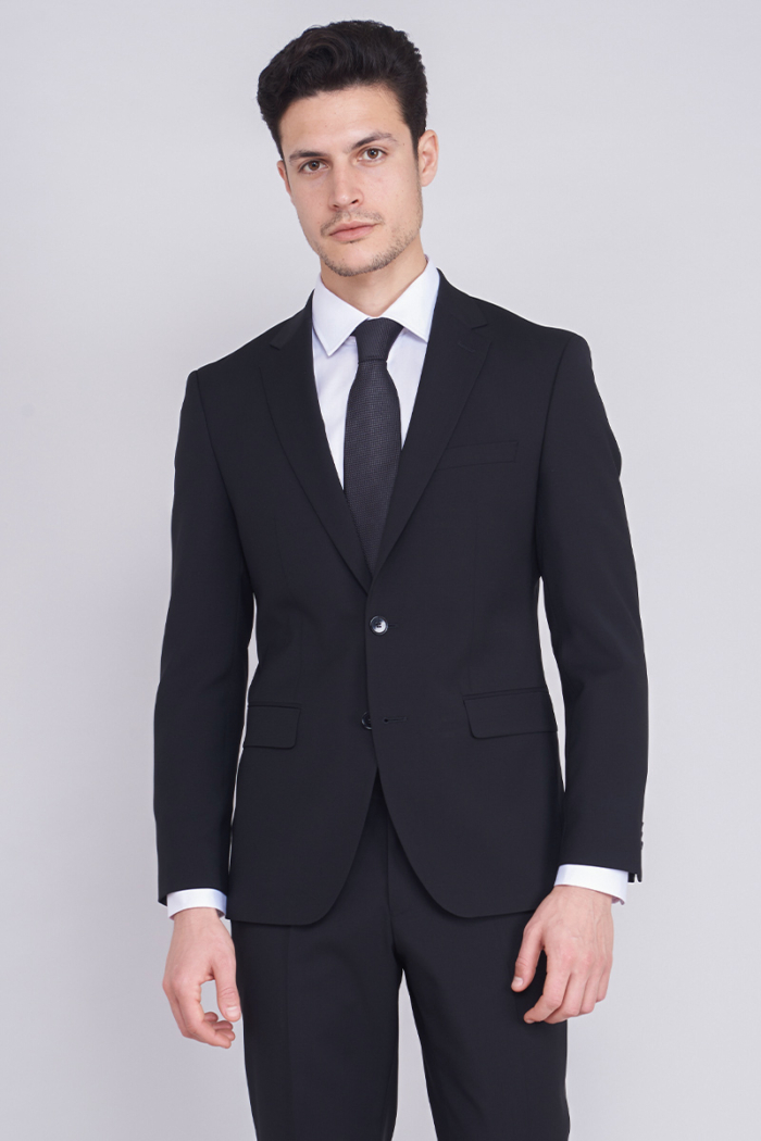 Varteks Klasični crni sako od odijela - Regular fit