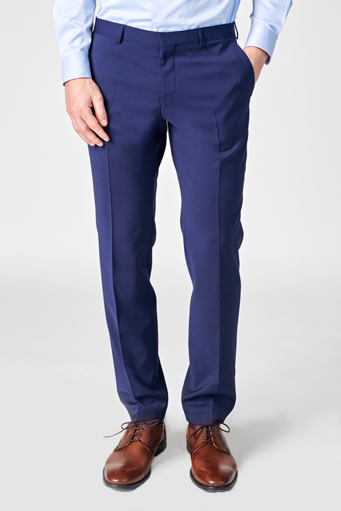 Varteks Plave hlače od odijela - Comfort fit puni stas