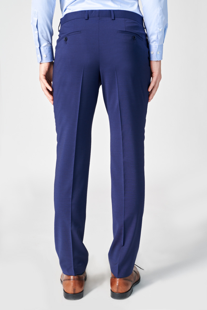 Varteks Plave hlače od odijela - Comfort fit puni stas