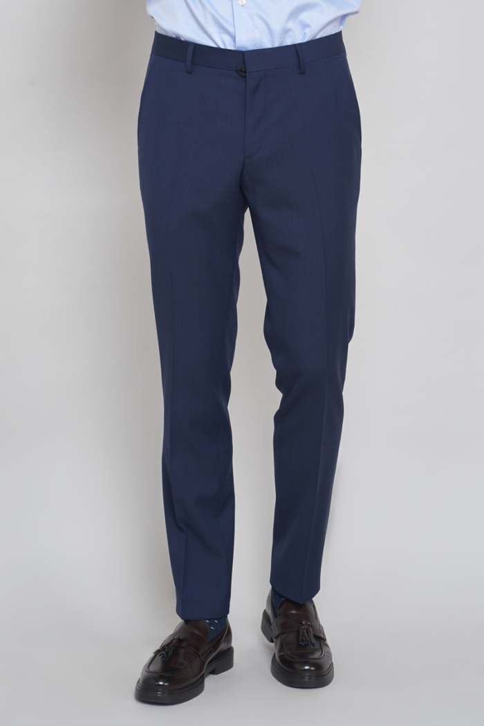 Varteks Muške hlače od odijela tamno plave boje - Slim fit
