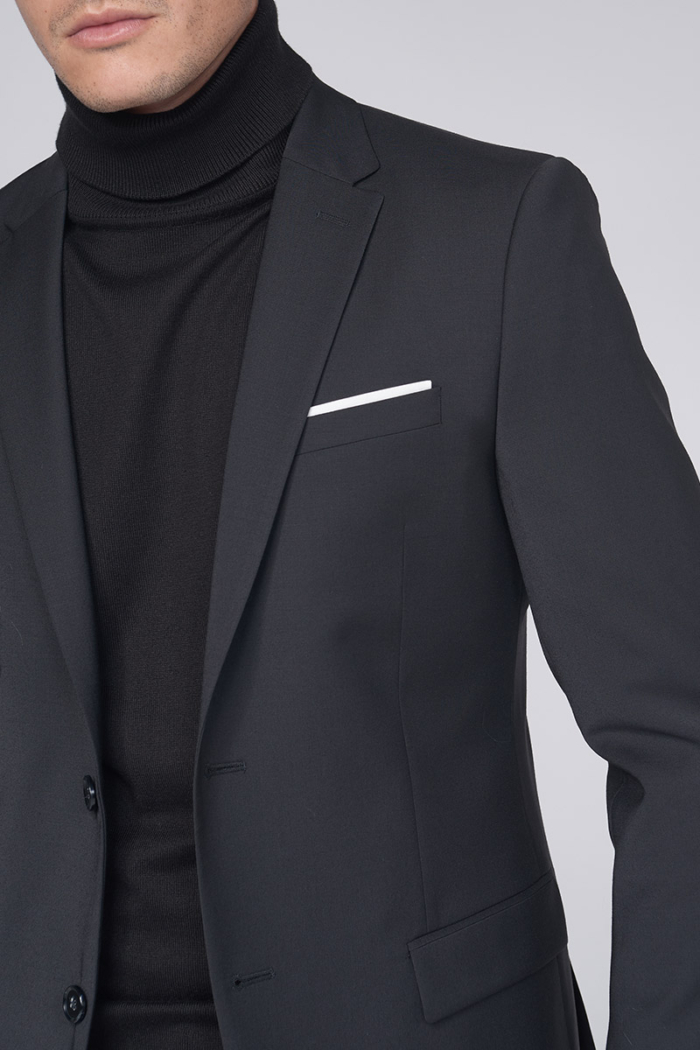 Varteks YOUNG - Crni sako od odijela - Slim fit