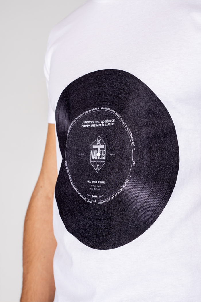 Varteks Muška majica s motivom gramofonske ploče