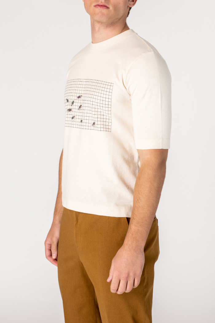 Varteks Muška bijela majica s grafičkim printom