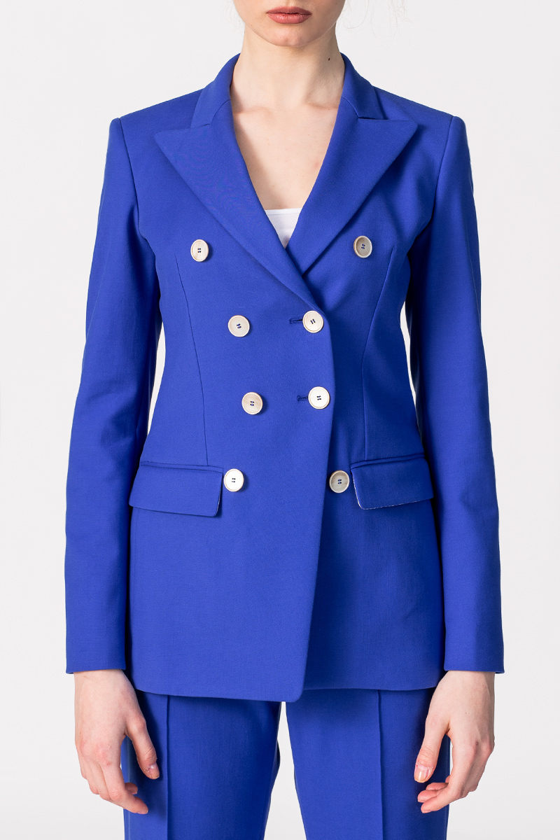 وبالتالي حصباء تنتهك  Denver blue women's blazer - Shop Varteks d.d.