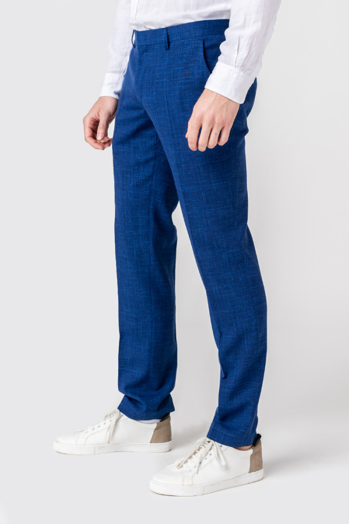 Varteks YOUNG - Mariner plave hlače od odijela - Slim fit