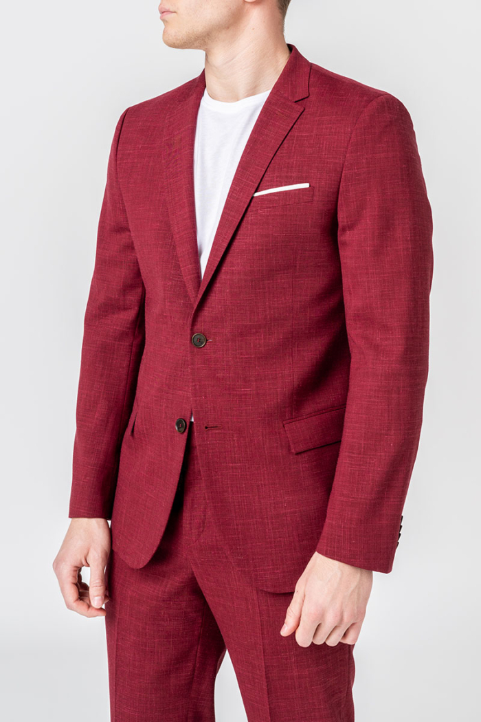 Varteks YOUNG - Bordo crveni sako od odijela - Slim fit