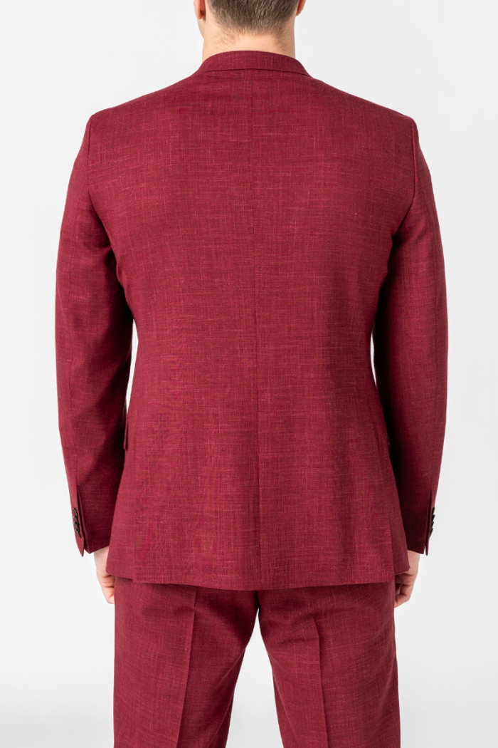 Varteks YOUNG - Bordo crveni sako od odijela - Slim fit