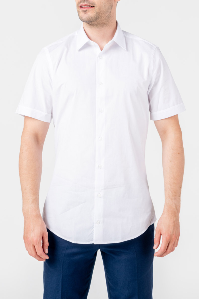 Varteks Bijela košulja kratkih rukava - Slim fit
