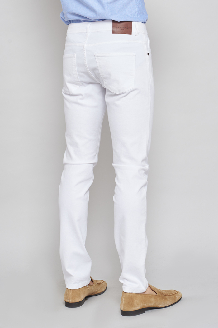Varteks Bijele muške traper hlače - Slim fit