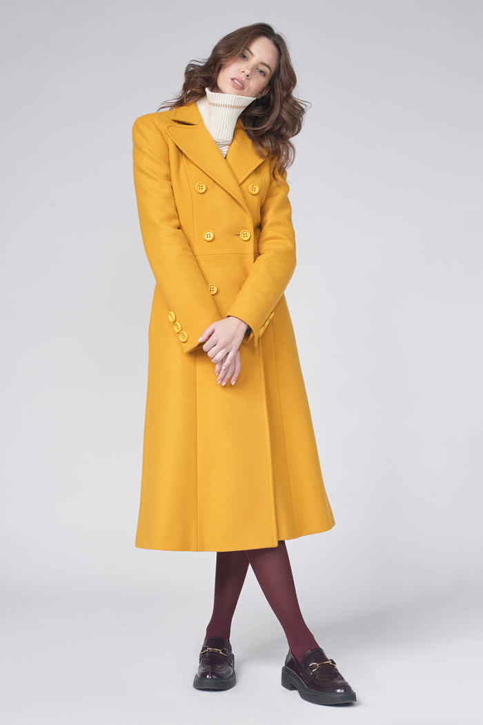 Varteks Žuti ženski kaput A kroja