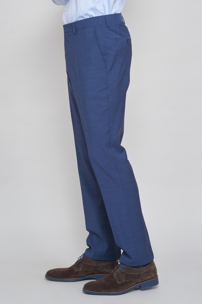 Varteks Melange plave hlače od odijela - Regular fit