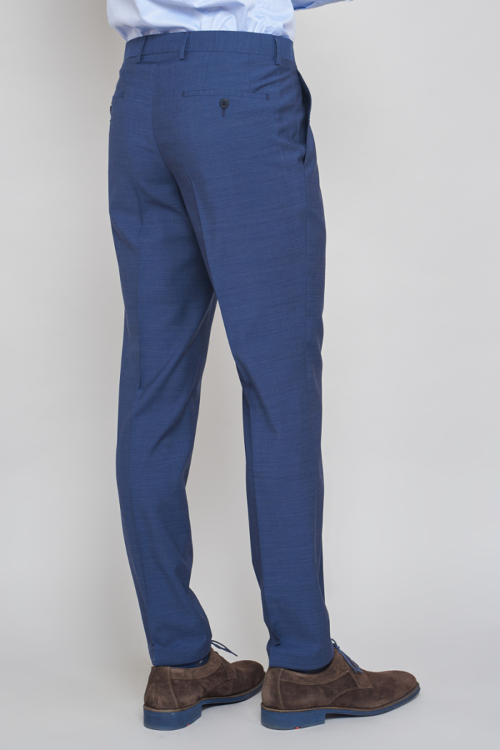 Varteks Melange plave hlače od odijela - Regular fit