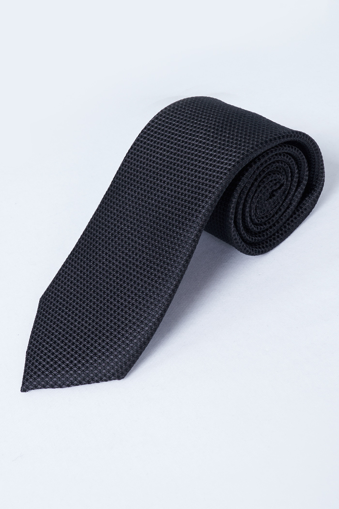 Varteks Crna kravata sa strukturom