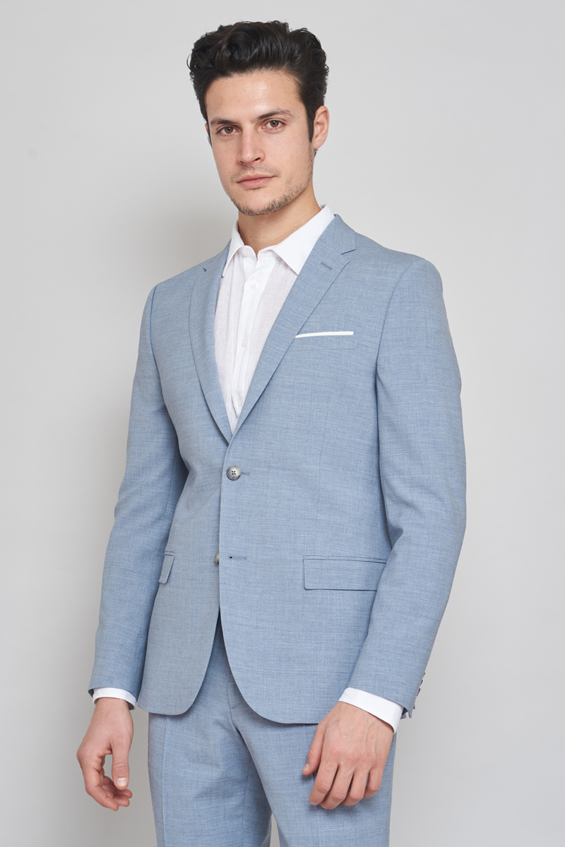 Cavani Caridi Sky Blue Jacket | Mens Light Blue Blazer | Smart Casual Suit  – Swagger & Swoon